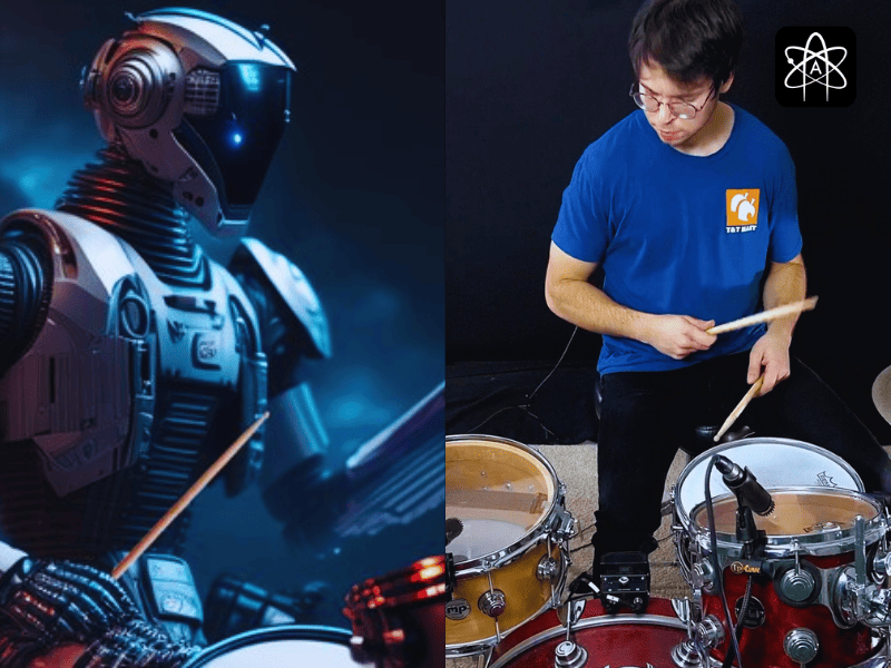 Robot Drummer with AI
